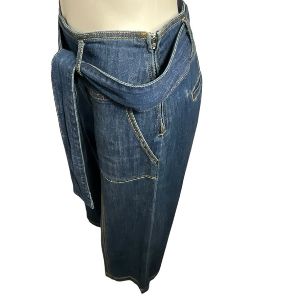 Pilcro and the Letter Press Ultra High Rise Crop Flare Wide Leg Jeans - Picture 4 of 16